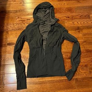 Sz 6 dance studio reversible hooded Jacket